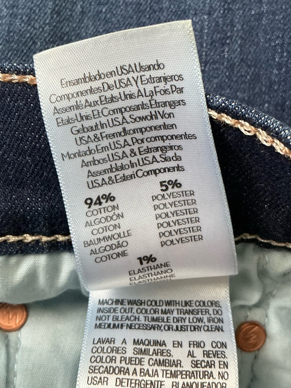 MOTHER Jeans Tomcat Roller Off Limits Dark Indigo Blue Wide Leg Size 29 - Picture 11 of 15